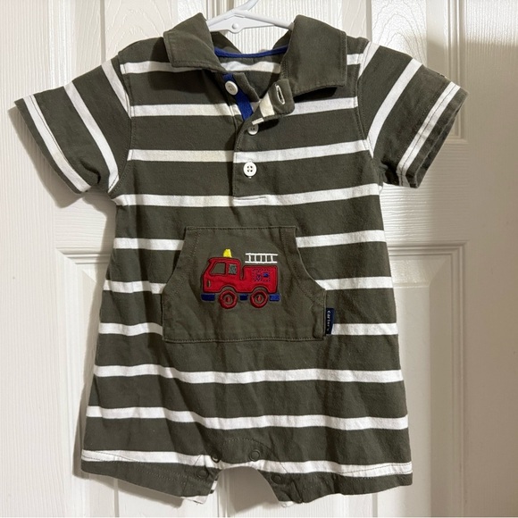 Carter’s Firetruck Romper - Picture 4 of 7